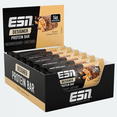 ESN Designer Bar Box, 12 Protein Riegel, Peanut Caramel