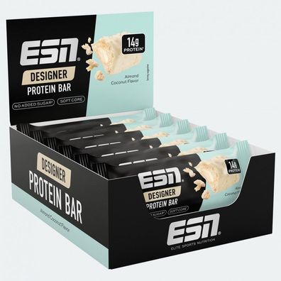 ESN Designer Bar Box, 12 Protein Riegel, Mandel Cocos