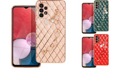 Schutzhülle Handy Hülle Trend Case mit einer Kette Design Cover kompatibel mit