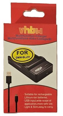 VHBW USB-Multifunktions-Akku-Ladegerät - für Panasonic DMW-BLJ31