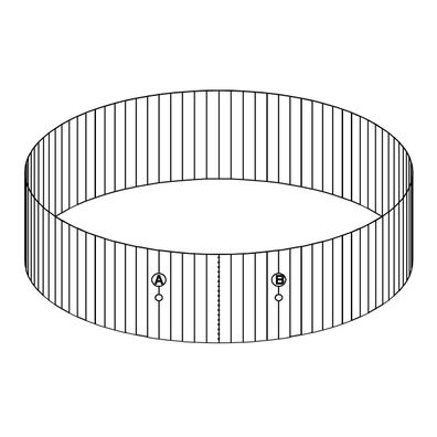 Bestway® Ersatzteil Stahlwandrahmen (granitgrau) für Hydrium™ Stahlwandpools Ø