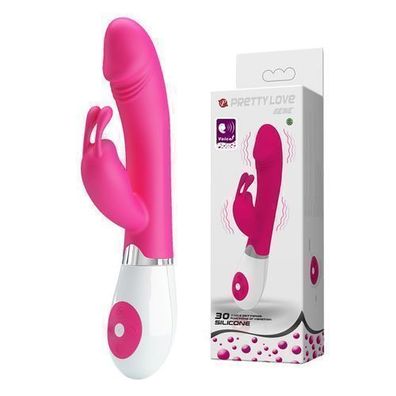 Pretty Love Gene Vibrator, 30 Funktionen, Rosa, 20cm