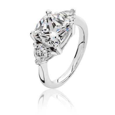 Wunderschöner 925 Sterling Silber Herz Damen - Ring mit Zirkonia