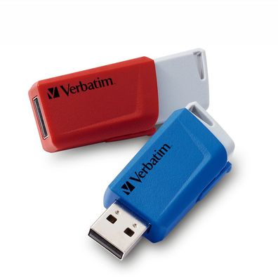 Verbatim 49308 Verbatim USB-Sticks Store ´n´ Click rot, blau 32 GB