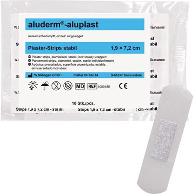 aluderm Pflaster aluplast Strips 1009155 19x72cm 10 St./Pack