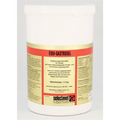 Selectavet Equi-Gastrosel 1,5kg Ergänzungsfuttermittel für Pferde