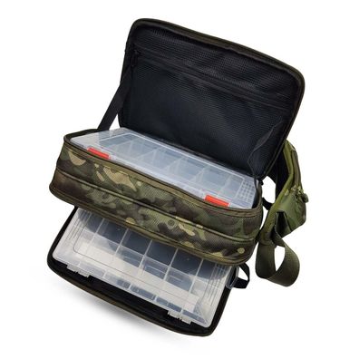 Angeltasche für Angelzubehör Tackle Tasche YORK Green Camo TYGCNR