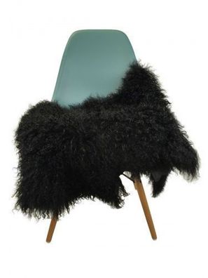 Premium Tibet Schaffelle Schaffell Lammfell mongolian Sheepskin schwarz