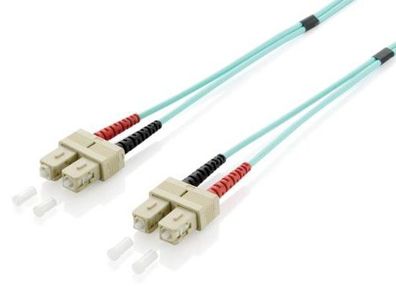 Equip 255323 Equip LWL Patchkabel SC->SC 3.00m Multimode Duplex OM3 turq Polybeutel