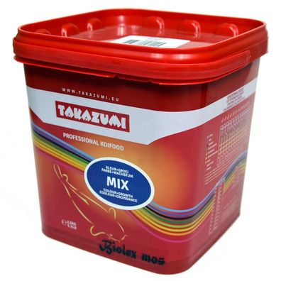 Takazumi 1 kg Koi-Futter Mix - Farb- & Wachstumsfutter 4,5mm