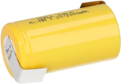 XCell Akku Sub-C 1,2V 2000mAh X2000SCR Hochstrom Z Lötfahne