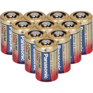 10x Panasonic CR2L 1BP Photobatterie 3V CR2 CR 2 850mAh 1er Blister