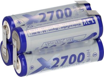 Akkupack 4,8V 2700mAh F2x2 Zelle AA LF Z-Form