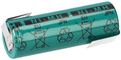 FDK HR-AU Größe A 1,2V 2700mAh NIMH Akku Einzelzelle Z Lötfahne