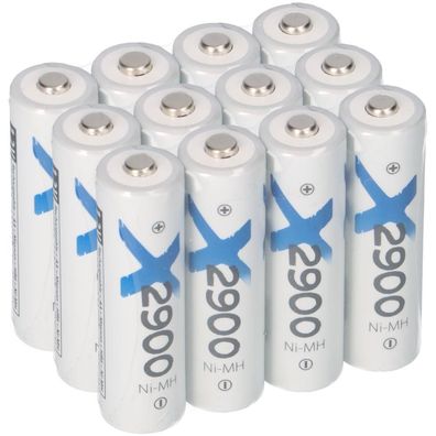 12x XCell Mignon AA Akku Ni-MH 1,2V 2900mAh