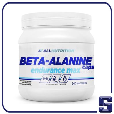 Allnutrition Beta Alanine Endurance Max - Beta Alanin mit Taurin und B6 240 Kap