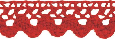 Heyda 203584524 Spitzen Tape 2 m x 15 mm rot