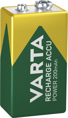 Varta - 9V Block / 6HR61 / 56722 - 9 Volt 200mAh Ni-MH - LSD - Ready-to-Use Akku