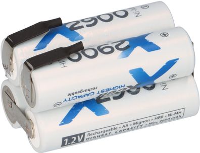 Akkupack 4,8V 2900mAh F2x2 Zelle AA LF Z-Form