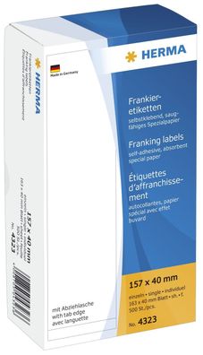 Herma 4323 4323 Frankier-Etiketten - einzeln mit Abziehl