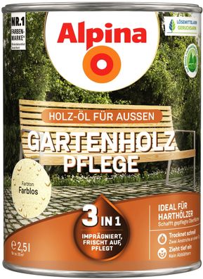 2,5L ALPINA Gartenholz-Pflege-ÖL Farblos