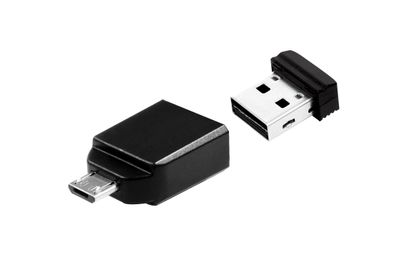 Verbatim 49822 Store n Stay Nano 32GB USB 2.0 + OTG Adapter micro USB