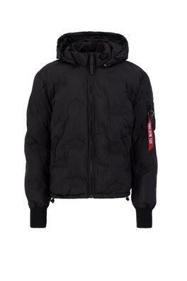 ALPHA Industries HOODED LOGO PUFFER Herren Winterjacke