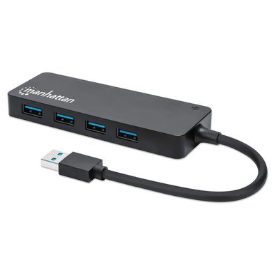 Manhattan 164900 4-Port USB 3.2 Gen 1 Hub USB-A St./ 4x A-Buchse