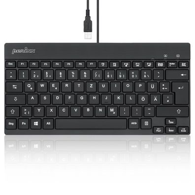 Perixx Periboard-326 Periboard-326 DE, Beleuchtete USB-Tastatur, kabelgebunden,