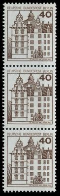 BERLIN DS BURGEN U. Schlösser Nr 614R postfrisch 3ER ST X90F2CA