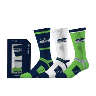 NFL Seattle Seahawks Socken Strideline Premium 3er Pack Geschenkbox M/ L (40-46)