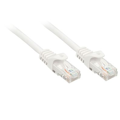 Lindy 48202 Basic Cat6 U/UTP Kabel, weiß, 1.00m