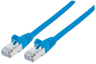 Intellinet 350730 Intellinet Patchkabel Cat6A CU S/FTP LSOH 1.00m blau