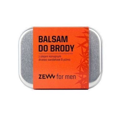 Zew for men Hanföl-Bartbalsam mit Sandelholz- und Moschusduft, 80ml