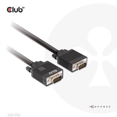 Club 3D CAC-1710 Club3D Kabel VGA > VGA 10m St/St retail