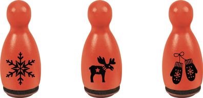 Heyda 204888653 Stempel-Figuren „Nordic-Motive“ rot