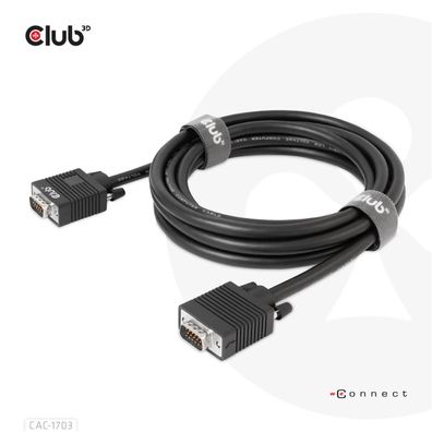 Club 3D CAC-1703 Club3D Kabel VGA > VGA 3m St/St retail