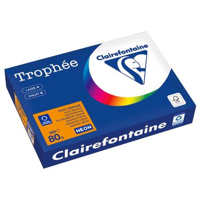 Clairefontaine Kopierpapier 2978PC A4 80g neonorange 500Bl