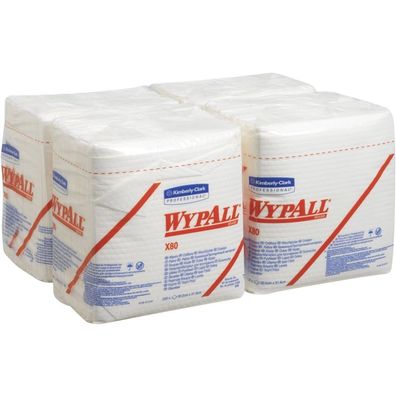 WYPALL 8388 Reinigungstuch X80 - 1-lagig, weiß, 31,8 x 30,5 cm, 4x 50 Stück