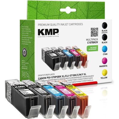 KMP 1569,0050 KMP C107BKXV Multipack komp. mit Canon PGI-570/CLI-571 XL