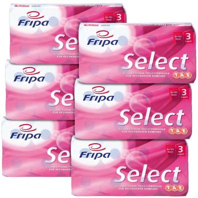 Fripa 1030807 Fripa Toilettenpapier Select 3-lagig, 48 Rollen