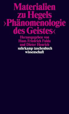 Materialien zu Hegels Ph?nomenologie des Geistes, Georg Wilhelm Friedrich H