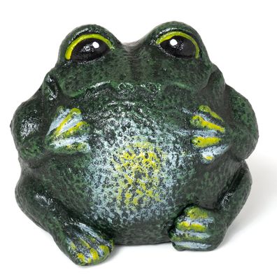 Moritz Frosch Deko 10 x 9 x 8 cm dicke Kröte Gartenfigur Froschdeko Garten Haus