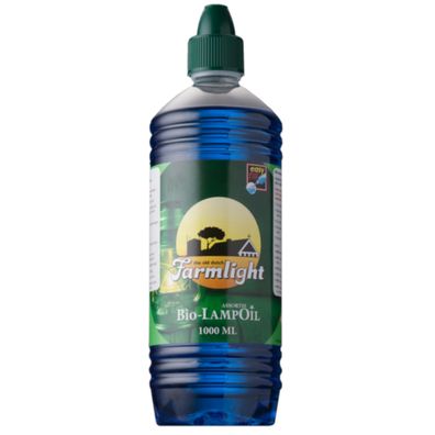 Bio Lampenöl farbig 1 Liter blau für Garten-Fackeln Öllampen Bambusfackeln Wandfackel