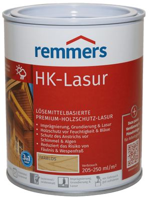 750ml Remmers HK Lasur Farblos