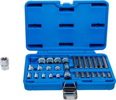 Bit- und Steckschlüssel-Satz | E-Profil / T-Profil (für Torx) | 30-tlg. BGS