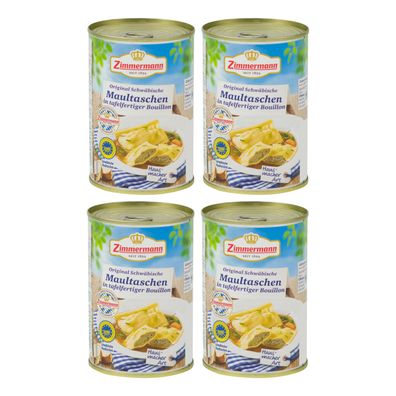 Food-United schwäbische Maultaschen Zimmermann Fleischwerke 4x400ml Dose