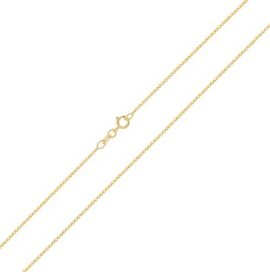 Elegant 9 Karat (375) Gold Damen - Haferkorn Kette
