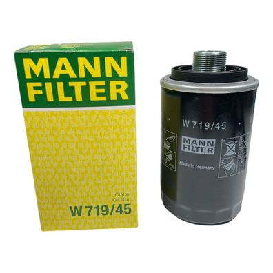 Mann Filter W719/45 Ölfilter Audi Seat Skoda VW A3 A4 TT Golf T5 Passat