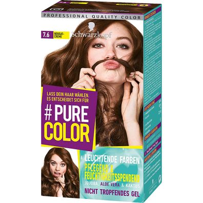 Schwarzkopf PURE COLOR Coloration 7.6 Nougatcreme Stufe 3 143 ml